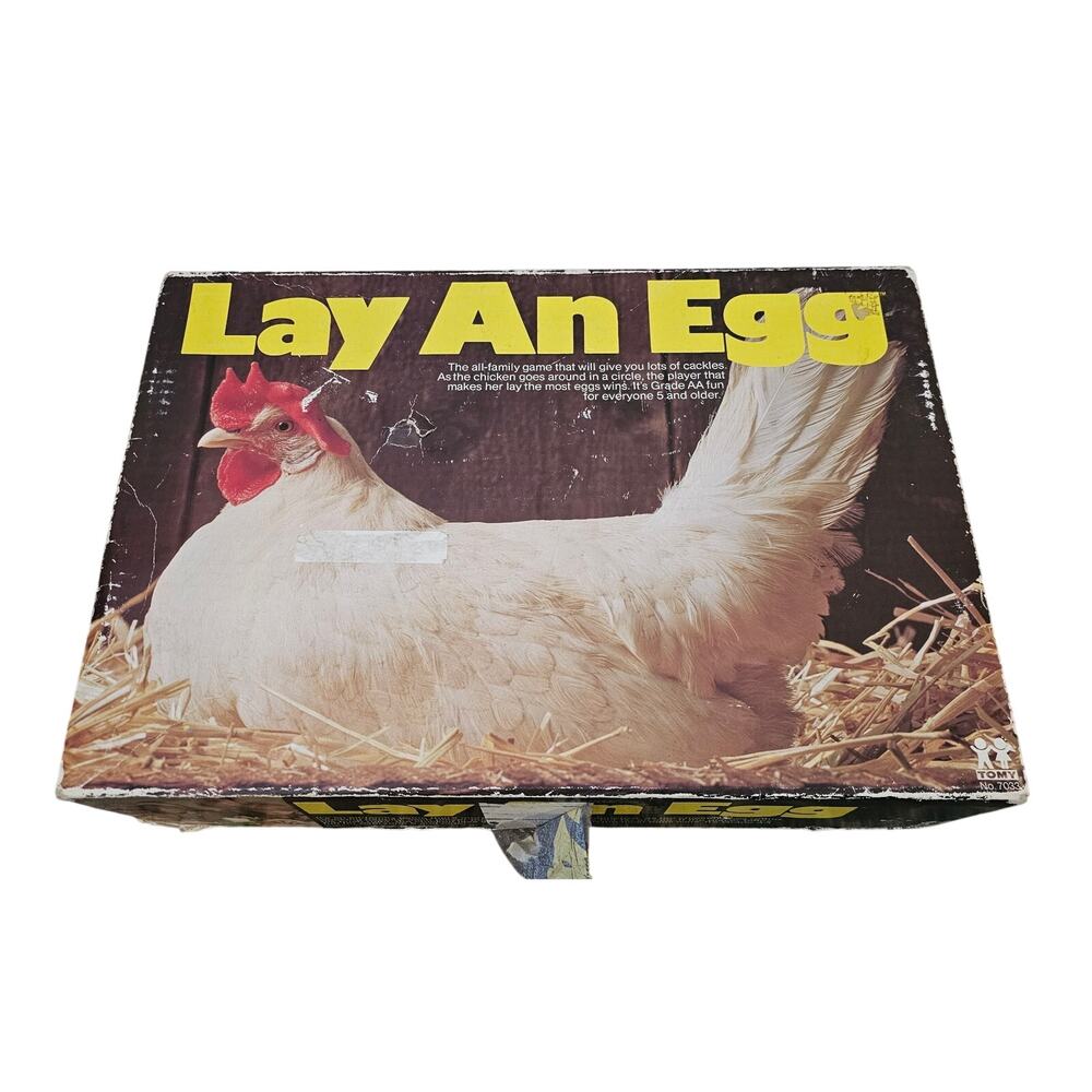 Vintage 1978 Tomy No. 7033 Lay An Egg Board Game - Complete - see photos & desc.